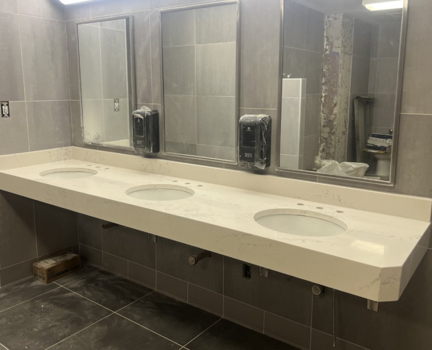 Commercial Bathroom Quartz Countertops Washington DC