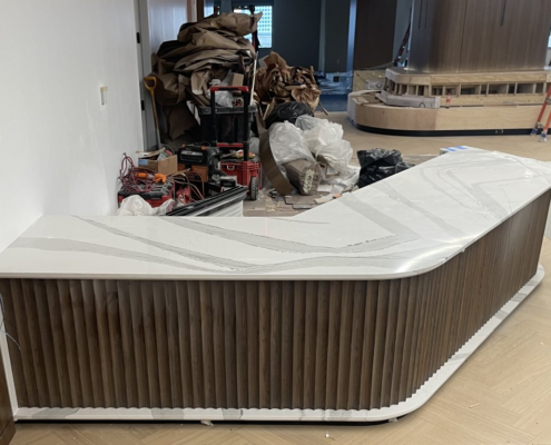 Commercial Reception Countertop Quartz Bethesda MD