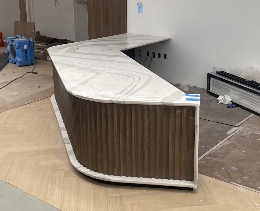 Commercial Reception Desk Countertop Cambria Quartz Bethesda MD