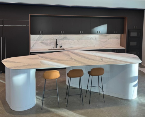 Office Kitchen Island Cambria Quartz Countertop Installation Washington DC