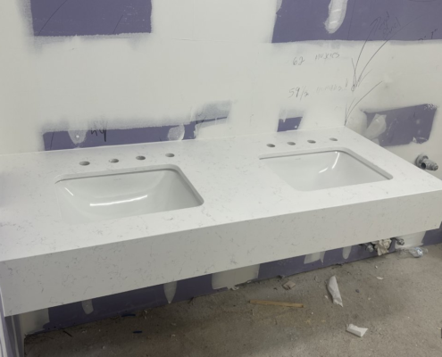 Washington DC Are Commercial Bathroom Vanity Quartz Countertops